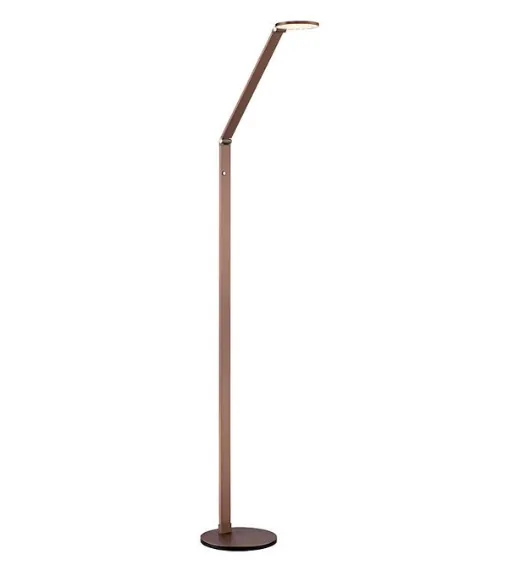 Possini Euro Magnum Adjustable Height French Bronze Task LED Floor Lamp